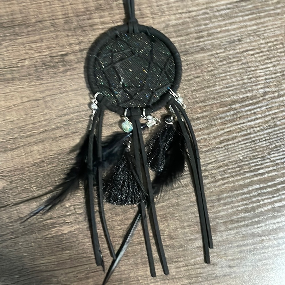 Black glittery dream catcher